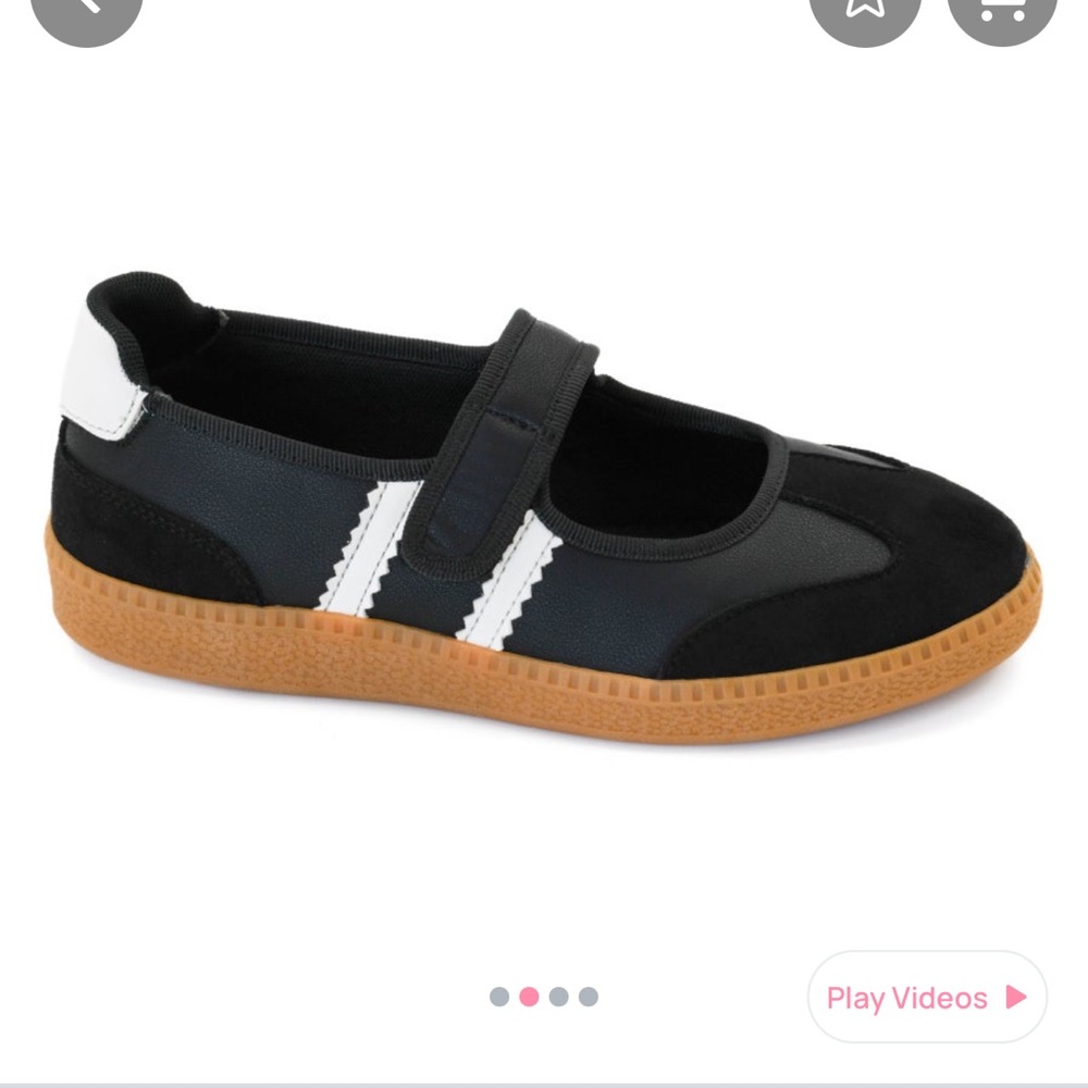 Hey Girl by Corky’s Black Mary Jane Sneakers with Gum Sole, ladies